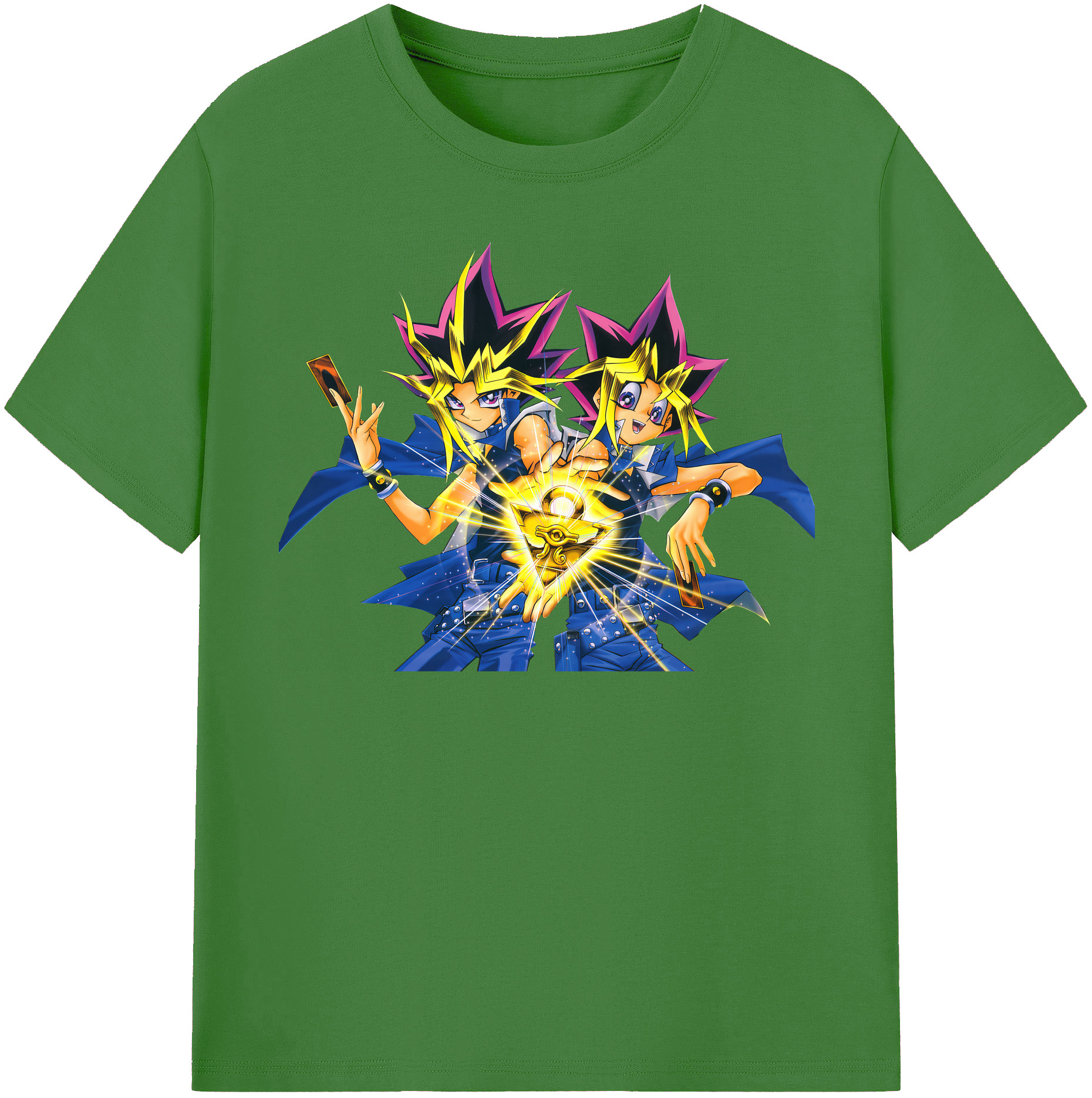 （画像用） 遊☆戯☆王 Yu-Gi-Oh! レディースカジュアルプリントTシャツ（綿100％）